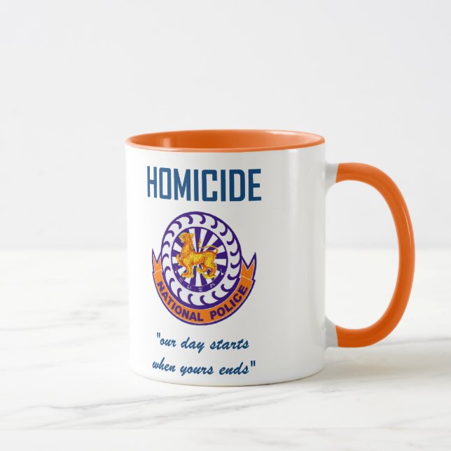 Caneca do homicídio da polícia nacional (Direita)