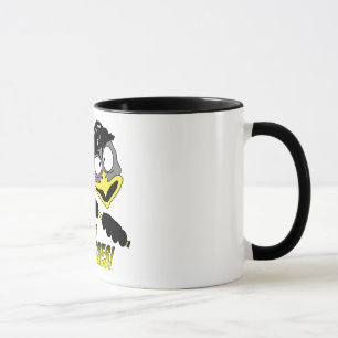 Caneca do hóquei do pinguim