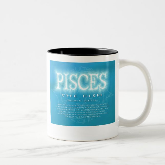 Caneca do horóscopo dos peixes (Direita)