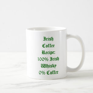 Caneca do humor do café irlandês