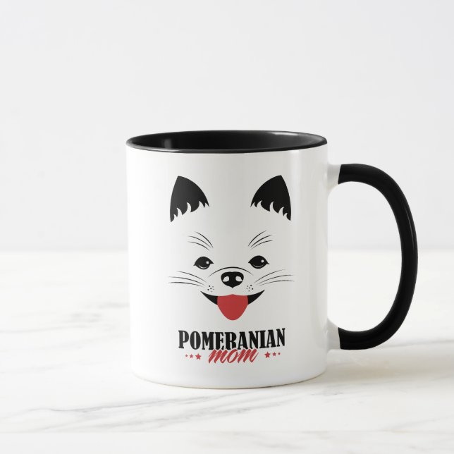Caneca do impressão de Digitas do cão (Direita)