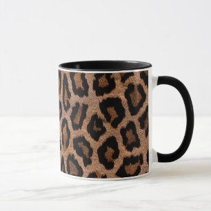Caneca do impressão do leopardo