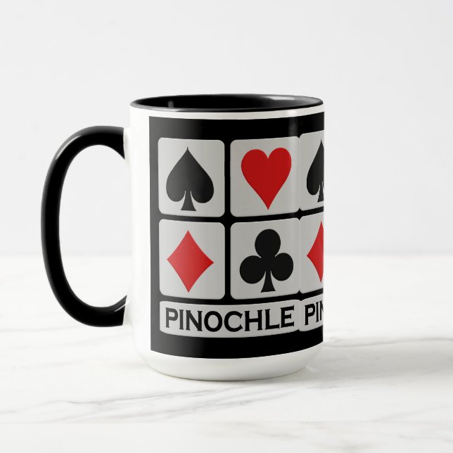 Caneca do jogador do Pinochle - escolha o estilo & (Esquerda)