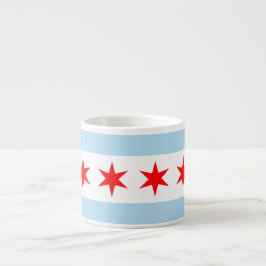 Caneca do jumbo da bandeira de Chicago