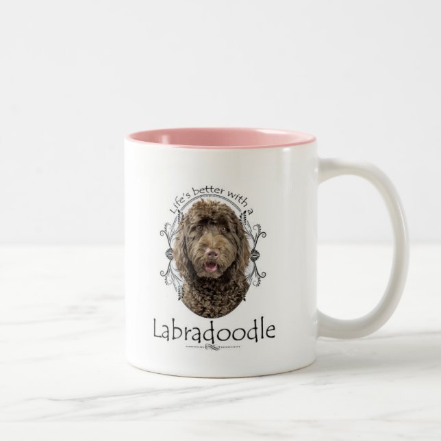 Caneca do Labradoodle da vida melhor (Direita)