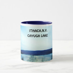 Caneca do LAGO do CAYUGA, ITHACA, N.Y.