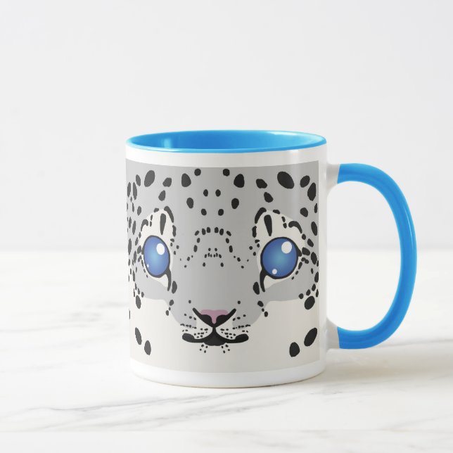 Caneca do leopardo de neve (Cub) (Direita)