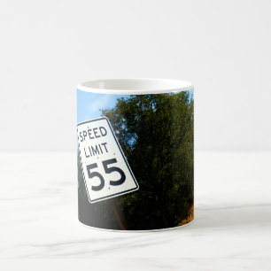 Caneca do limite de velocidade 55