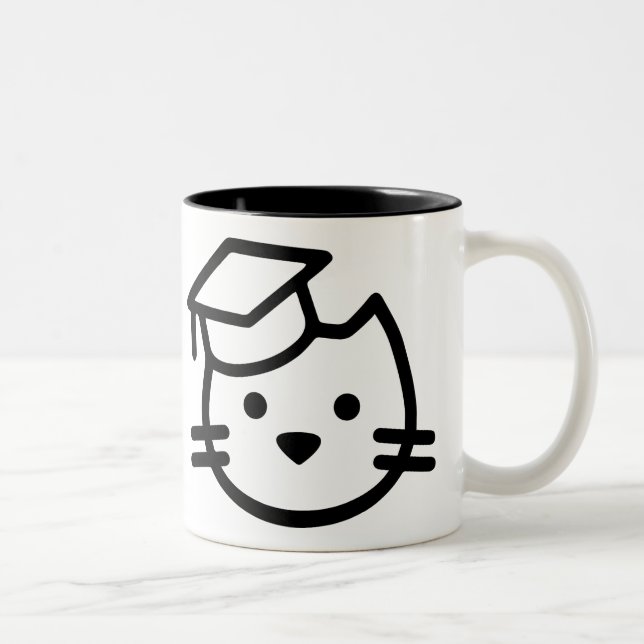 Caneca do logotipo da academia do gatinho (Direita)