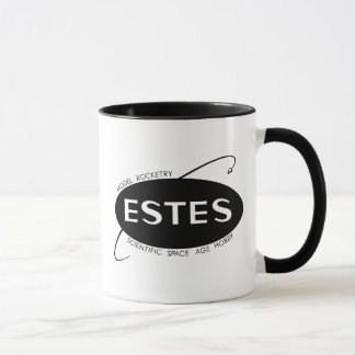 Caneca do logotipo de Estes Pre-Damon do vintage