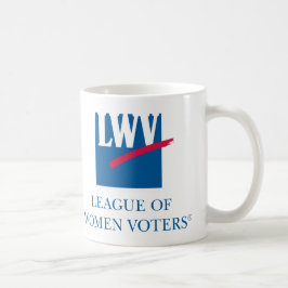 Caneca do logotipo de LWV (logotipo que enfrenta