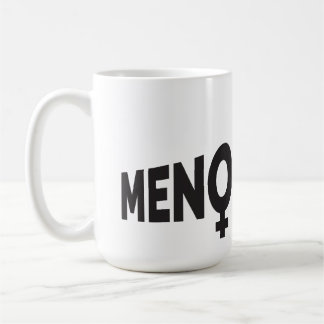 Caneca do logotipo de Menopodcast - 15 onças