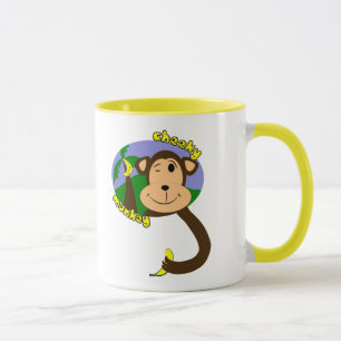 Caneca do macaco dos desenhos animados