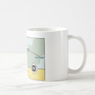 Caneca do mapa da estrada de ferro de Erie (11oz)