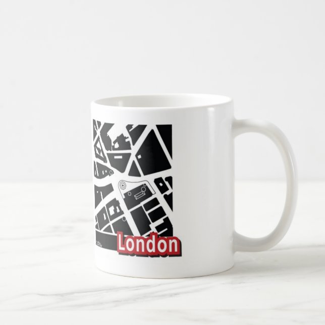 Caneca do mapa de Londres (Direita)
