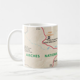 Caneca do mapa dos arcos