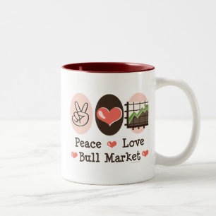 Caneca do mercado em alta do amor da paz