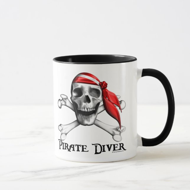 Caneca do mergulhador do pirata (Direita)