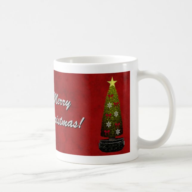 Caneca do modelo do Feliz Natal - personalizada (Direita)