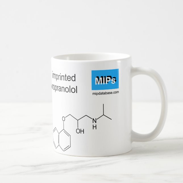 caneca do modelo do propranolol (Direita)