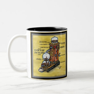 Caneca do mordomo do café de Steampunk