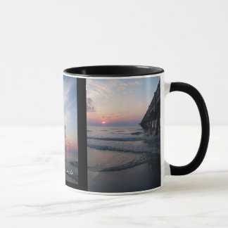 Caneca do nascer do sol da praia de Jacksonville