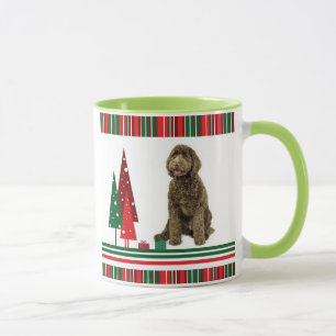 Caneca do Natal de Labradoodle