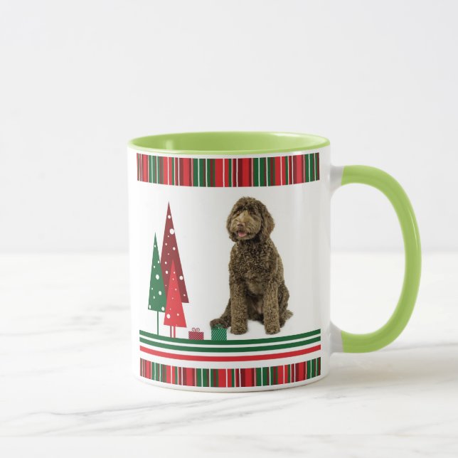 Caneca do Natal de Labradoodle (Direita)