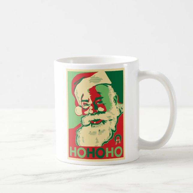 Caneca do Natal do papai noel - HoHoHo (Direita)
