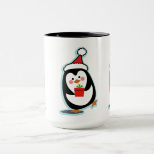 Caneca do Natal do pinguim - pinguins