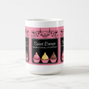 Caneca do negócio da padaria do cupcake