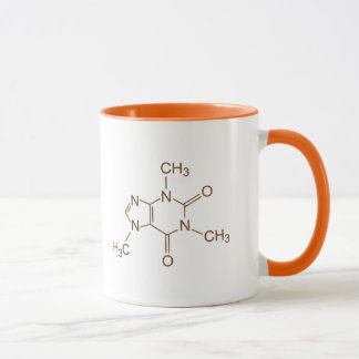 Caneca do nerd do geek do símbolo químico da