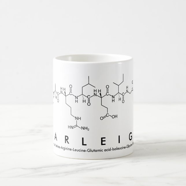 Caneca do nome do peptide de Carleigh (Centro)