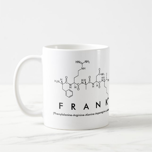 Caneca do nome do peptide de Frank (Esquerda)