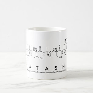 Caneca do nome do peptide de Natasha