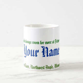 Caneca do nome do rio do urso