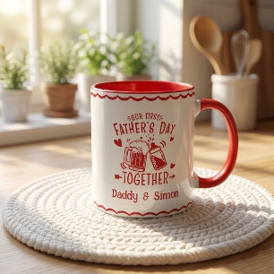 Caneca do Nosso Primeiro Dia dos Pais Juntos
