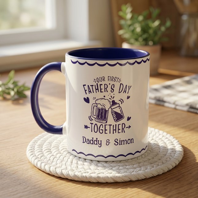 Caneca do Nosso Primeiro Dia dos Pais Juntos (Criador carregado)