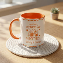Caneca do Nosso Primeiro Dia dos Pais Juntos