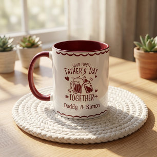 Caneca do Nosso Primeiro Dia dos Pais Juntos