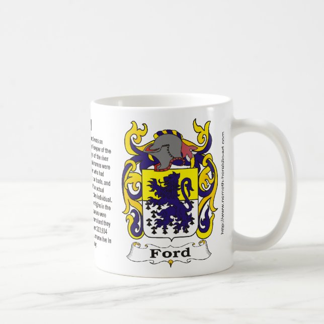 Caneca do ona da crista da família de Ford (Direita)