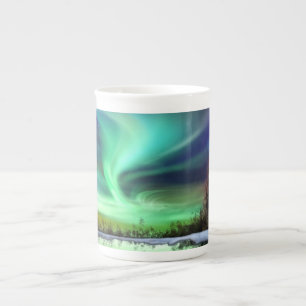 CANECA DO OSSO DE CHINA DA AURORA BOREAL DAS