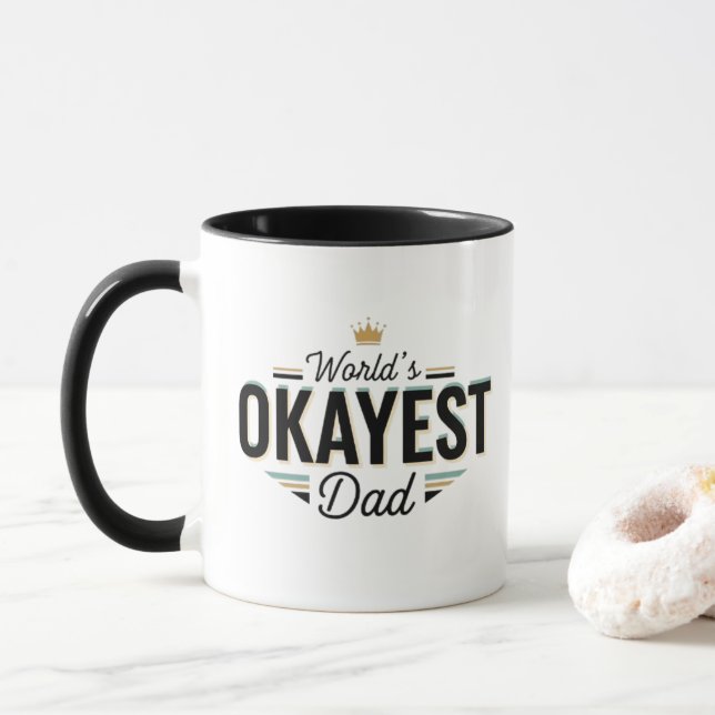 Caneca do Pai Mediano do Mundo  (Com Donut)