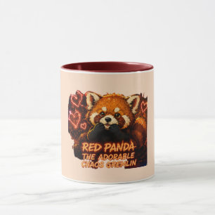 Caneca do Panda Vermelho “Adorável Duende do Caos”