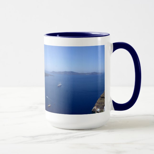Caneca do panorama de Santorini (Direita)