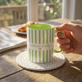 Caneca do Papai Personalizada Listrada Nomes dos F