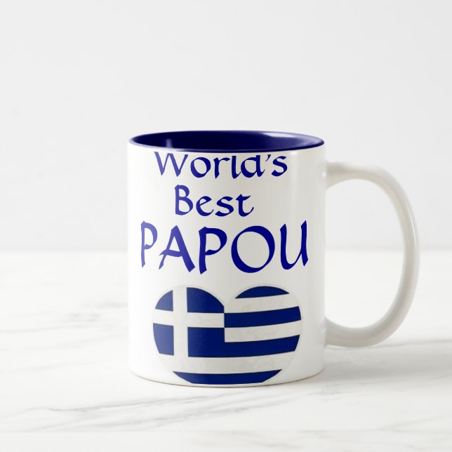 Caneca do Papou do mundo a melhor - para seu vovô (Direita)