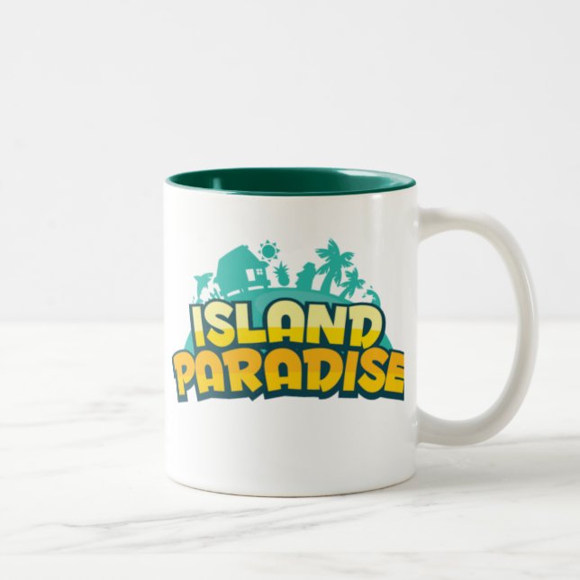 Caneca do paraíso da ilha (Direita)