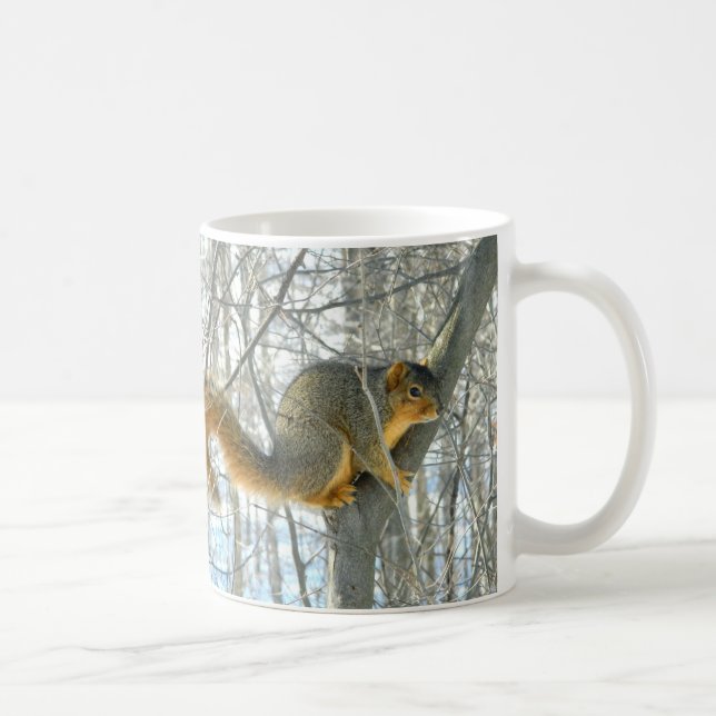 Caneca do perfil do esquilo de Fox (inverno) (Direita)