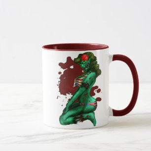 Caneca do Pin-Acima do zombi